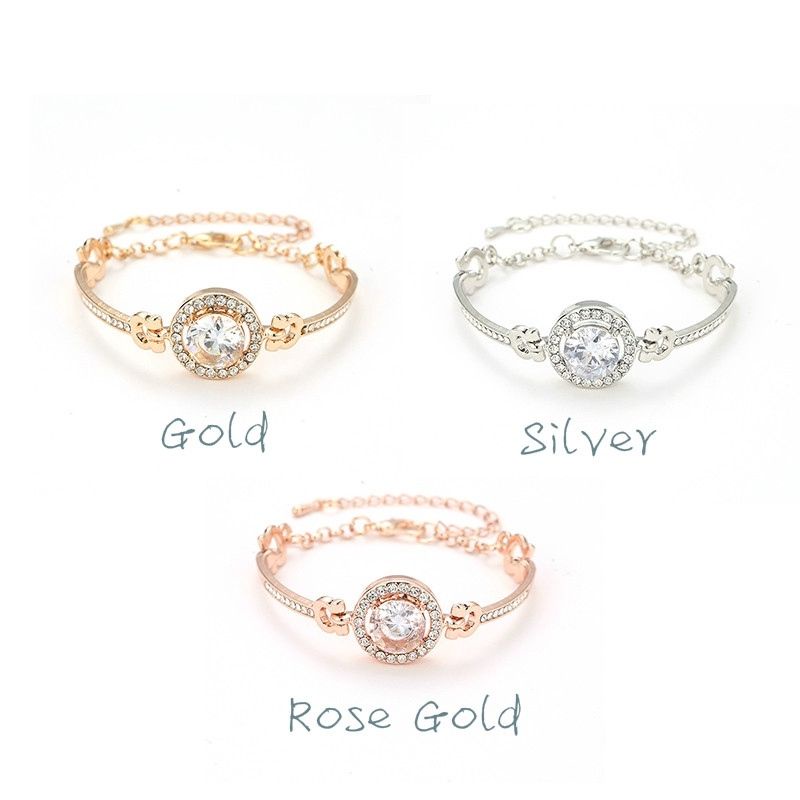 Medan Termurah kd17 Gelang korean fashion wanita import gelang imitasi alloy anti karat elegant cantik