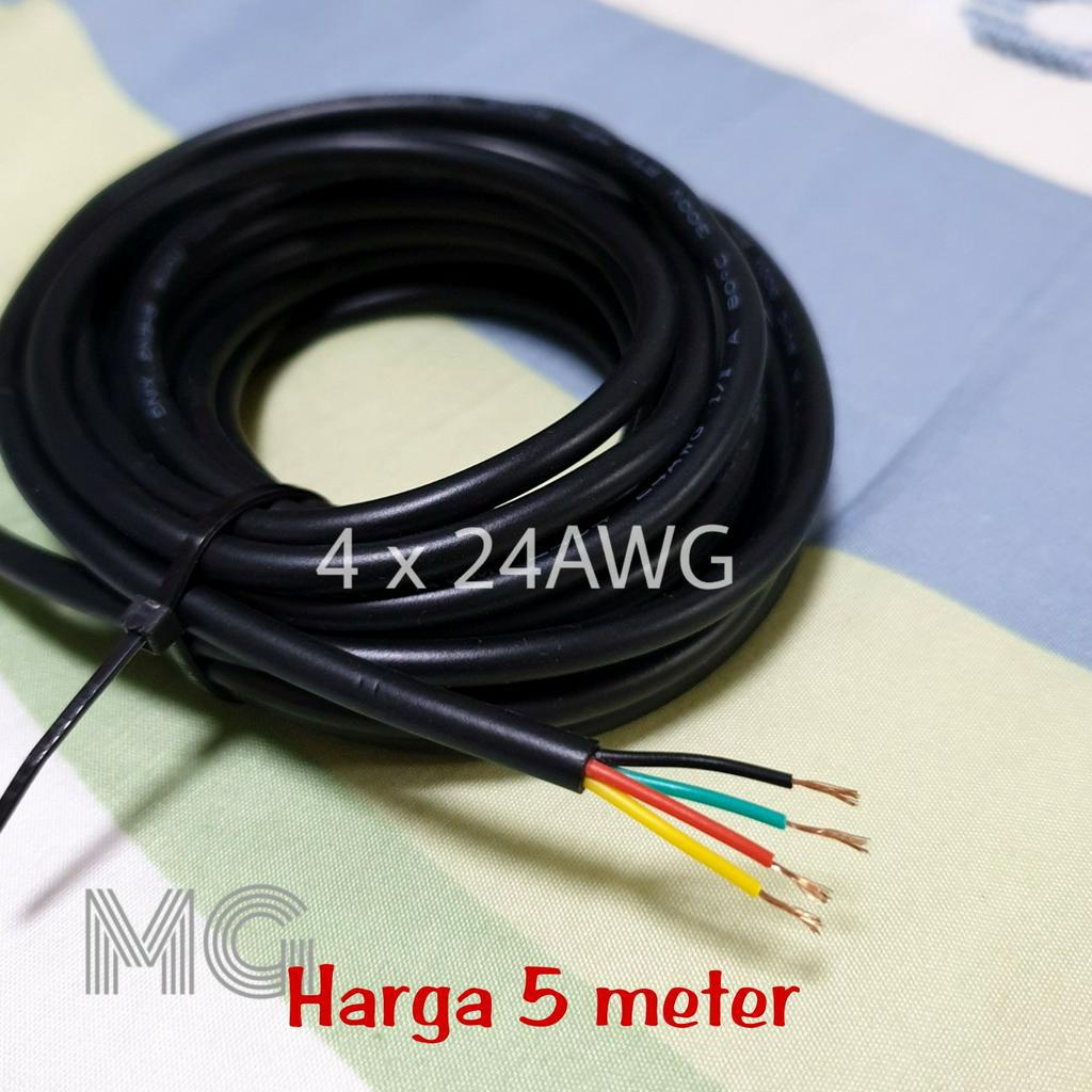Kabel isi 4 jalur, Kabel 4 x 24AWG 24 | harga 5 meter