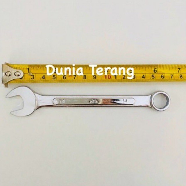 Kunci Ring Pas ATS 14 mm - Kunci Kombinasi 14mm - Combination Spanner