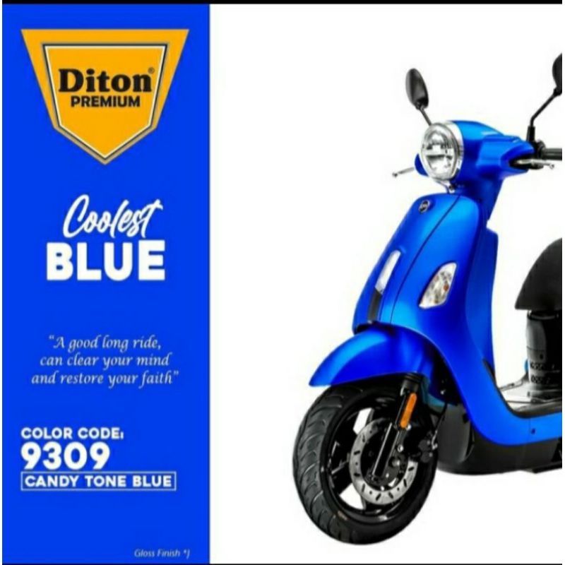 DITON PREMIUM 9309 CANDY TONE BLUE CAT SEMPROT SPRAY PAINT WARNA SMOKE BIRU tahan bensin bukan merk 