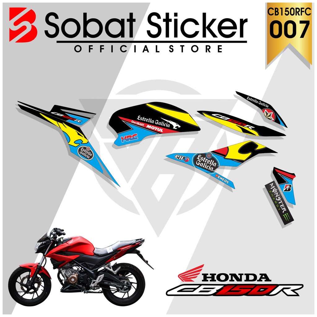 STRIPING CB150R FACELIFT - STRIPING VARIASI HOLOGRAM CRHOME VINYL HONDA CB150R FACELIFT 007