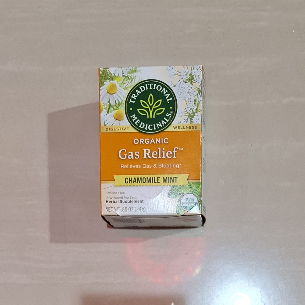 Traditional Medicinals Organic Gas Relief Chamomile Mint 16 x 1.5 Gram