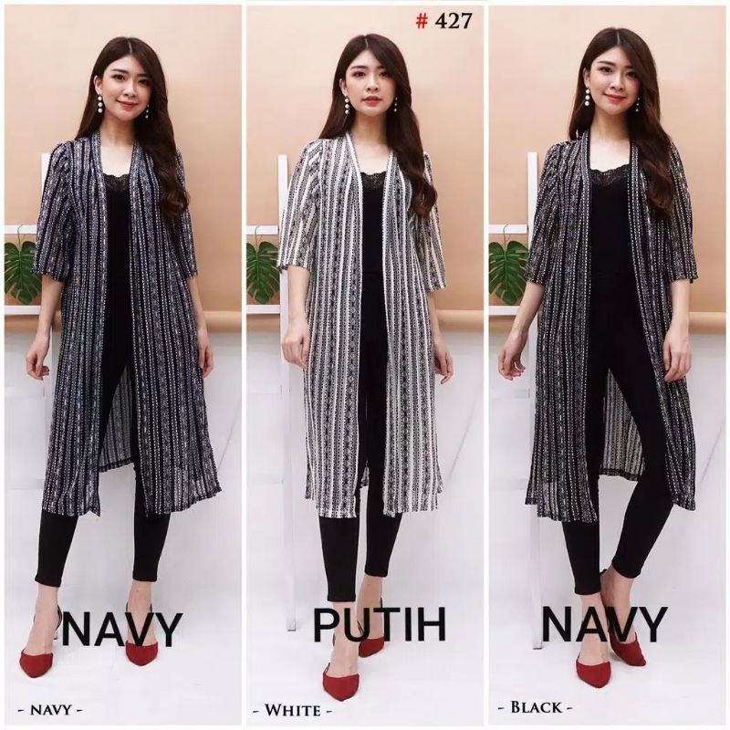 Lace Outer Cardigan / Kardigan Brukat / Long Outer Etnik