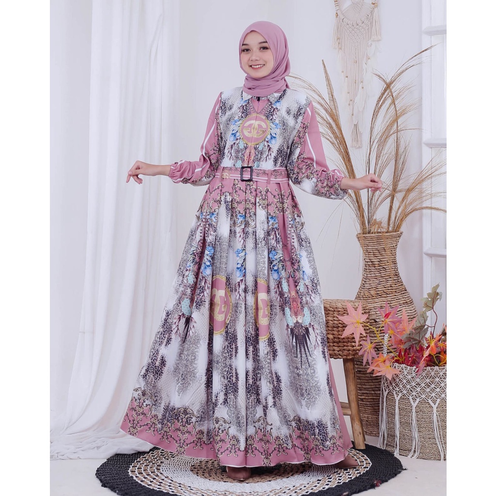 GAMIS SHR TERBARU REALPICT GAMIS MEWAH BAJU PESTA MAXY DRESS MOSCREPE PREMIUM