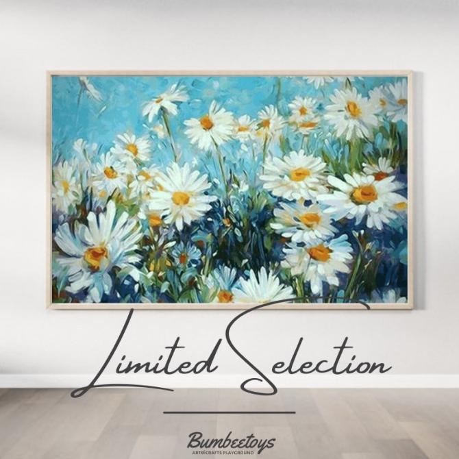 

BISA COD Blooming Jewel Limited DIY Paint by number 40x50cm unframed