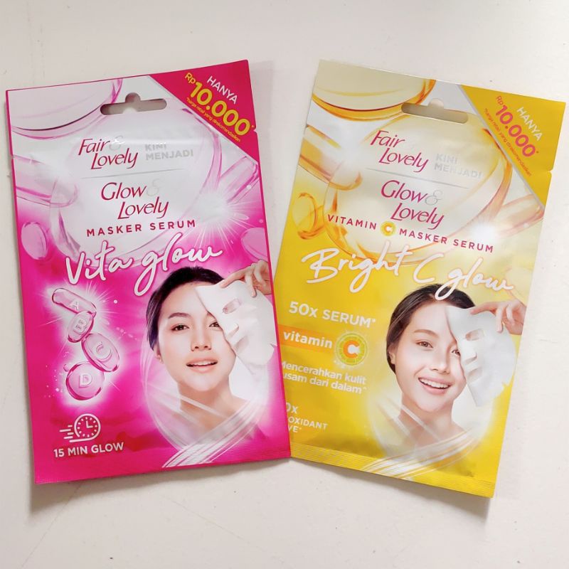 Fair &amp; Lovely Masker Serum Sheet Mask/Masker Wajah 20 gr Termurahh~Original