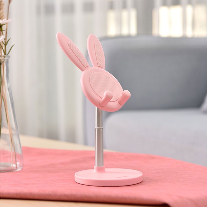 {LUCKID}Rabbit Phone Accessories Phone Holder Stand Metal Material Tablet Laptop Stand