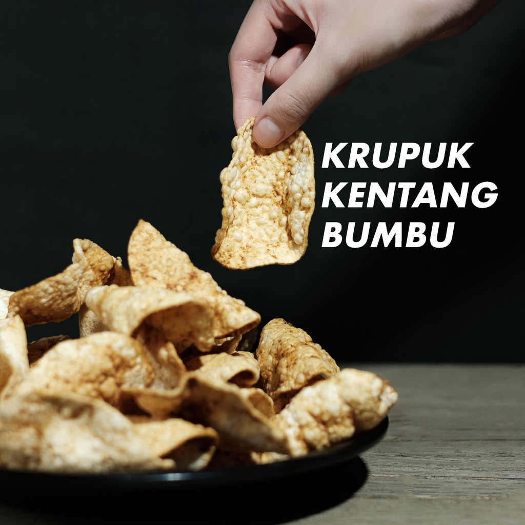 

Kerupuk Badermas - Kentang Bumbu (Makanan Khas Tradisional Indonesia)
