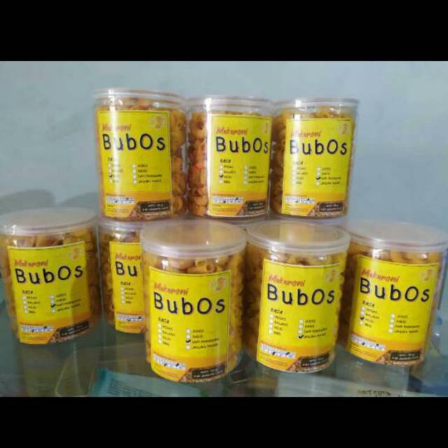 

Makaroni Bubos BuBos Kriuk kemasan toples 150 gram
