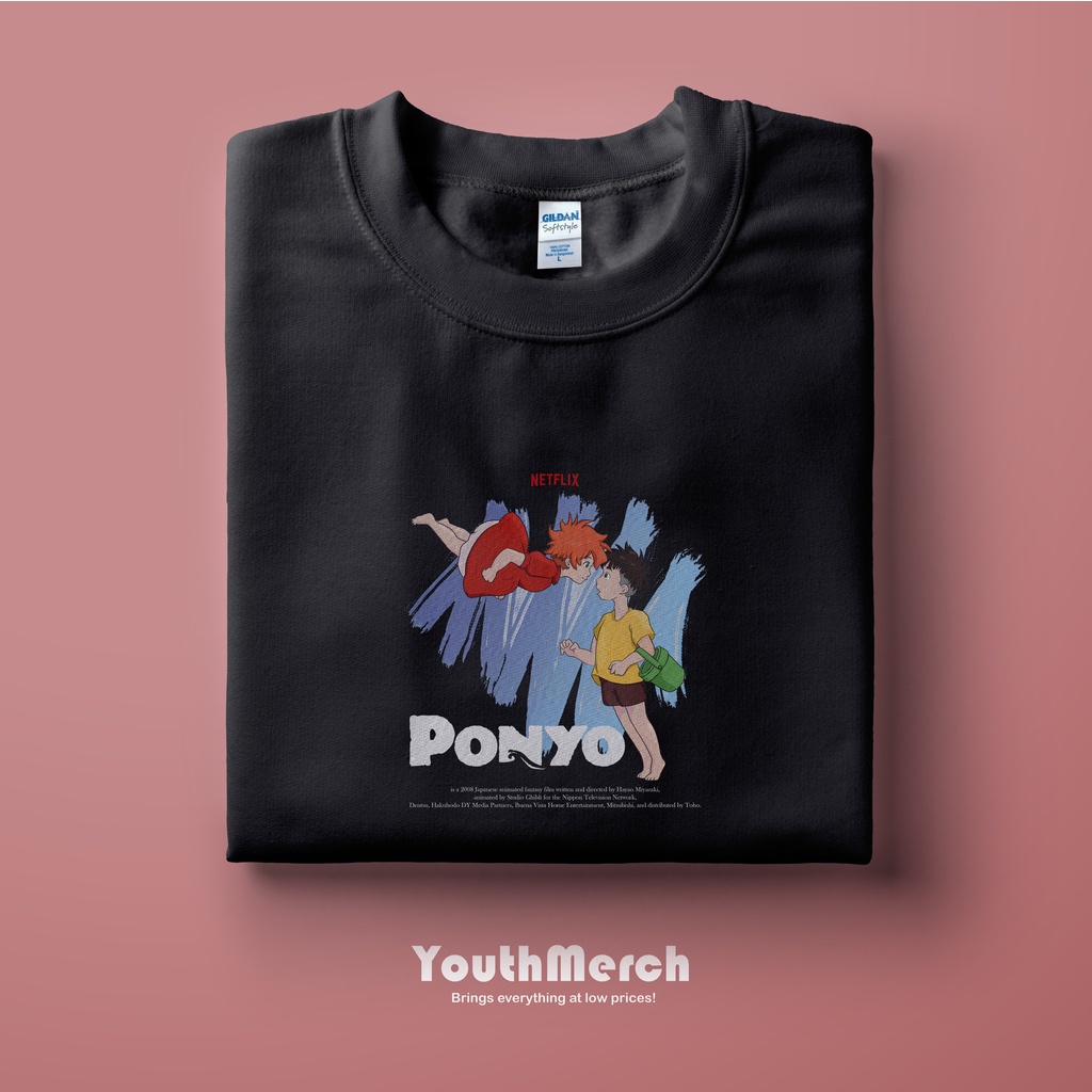 Kaos Anime Ponyo - Anime Merch | Unisex | Baju Anime Ponyo | Anime Ponyo Tees