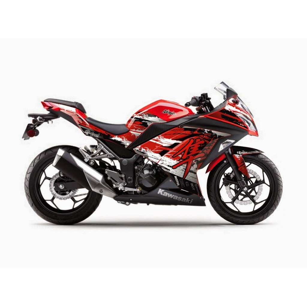 DECAL NINJA 250 FI HAYABUSA MERAH