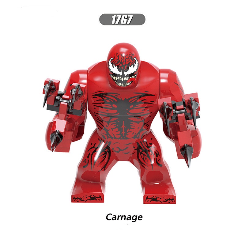 1pc Mainan Balok Bangun / Susun Model Minifigures Disney Carnage Spider Man Untuk Anak