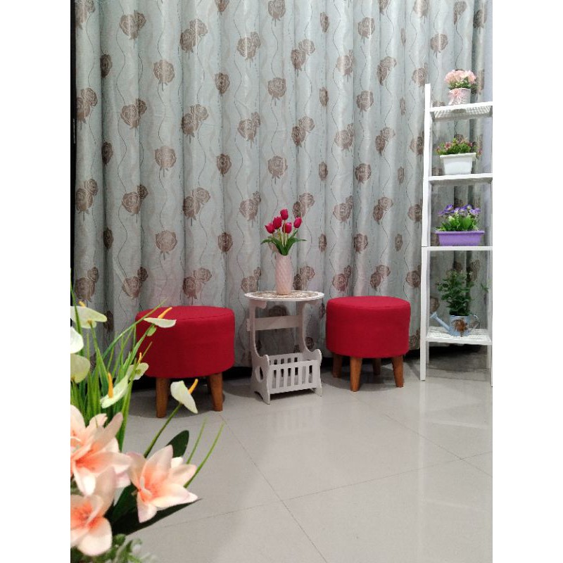 Sofa Ruang Tamu 1 set, 2 Sofa 1 Meja / Sofa Stool Berkualitas / Sofa Bulat / Sofa Stool Bulat