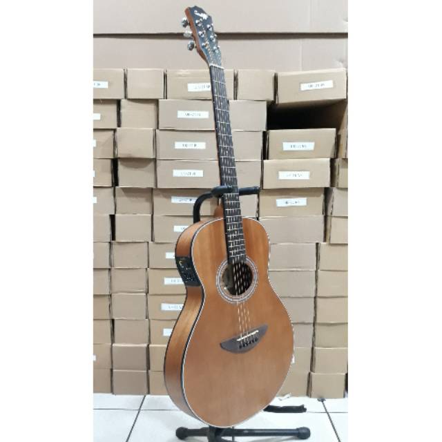 Gitar Akustik Elektrik Tuner Cowboy GW-38NS Body Slim Original Import