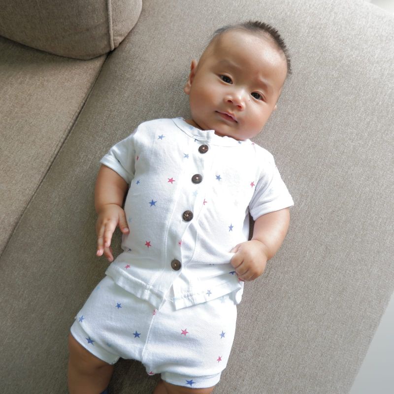 Alenka - Newborn Button Set / Setelan Baju Bayi (Kancing)