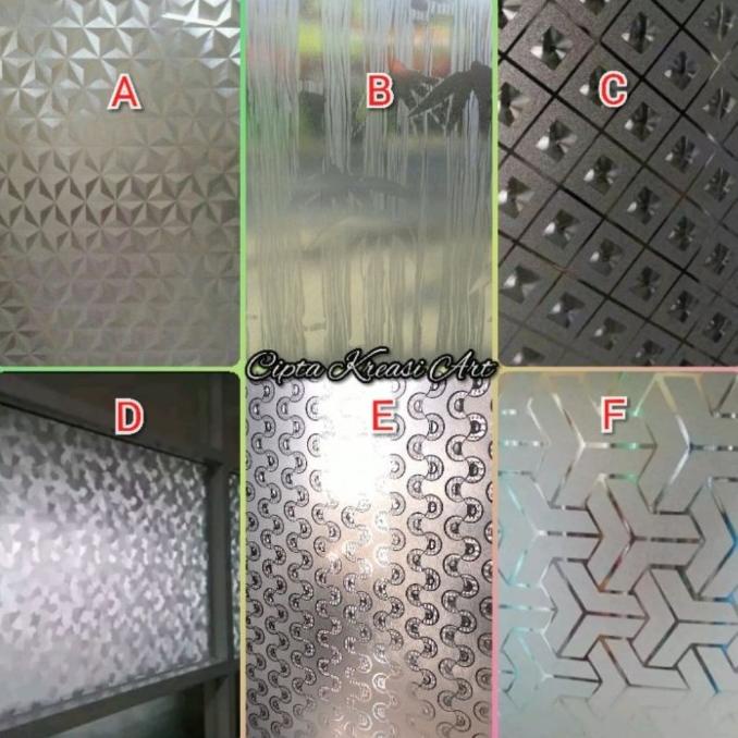 STIKER KACA MOTIF JENDELA/ STICKER KACA MOTIF PATRI/ MOTIF ABTRAK