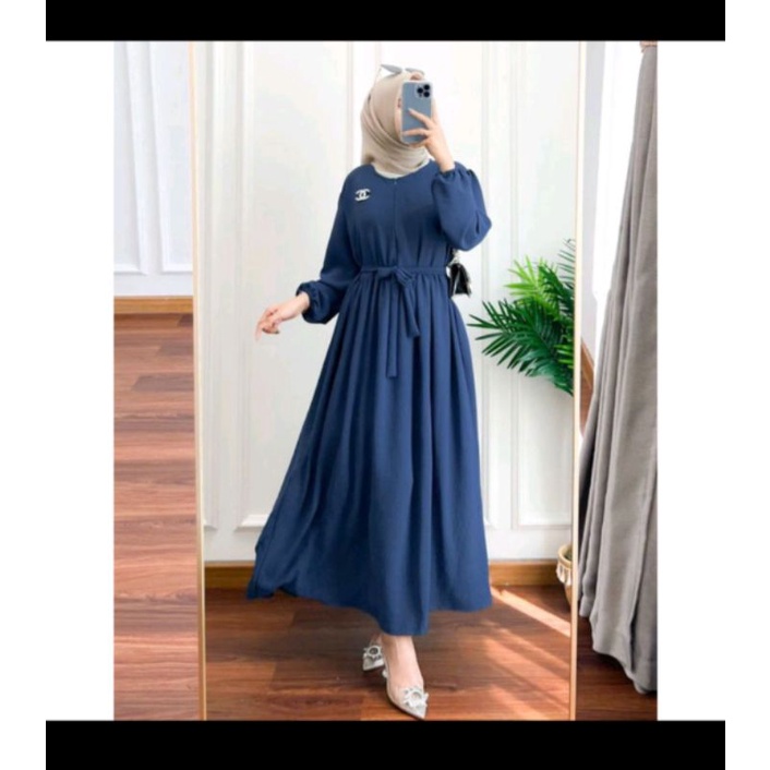 MIDI DRESS RAYON CRINGKLE AIRFLOW KEKINIAN BUSUI