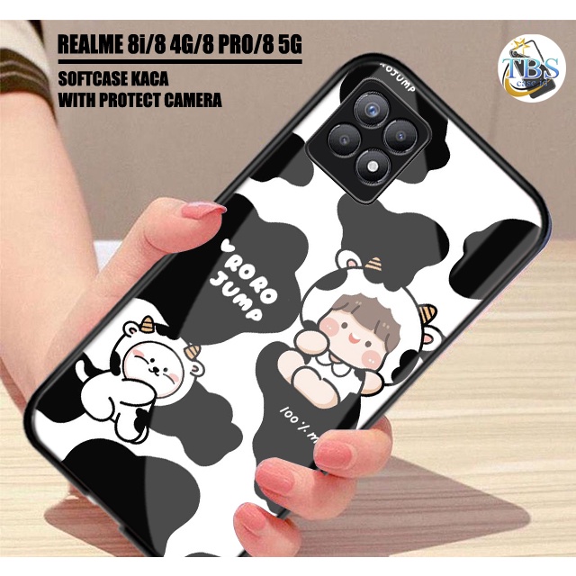 Softcase Glass Kaca Realme 8i Realme 8 4G Realme 8 5G Realme 8 Pro - K02 - Case Hp Realme 8i Realme 