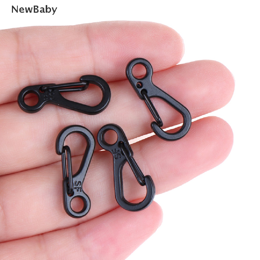 10pcs Klip Carabiner Mini Untuk Gantungan Kunci Camping