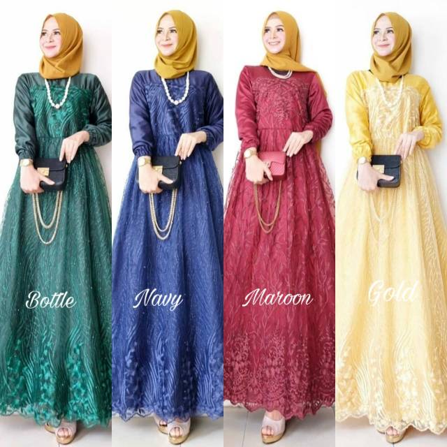 Farasya Dress #30 Tile Brukat Gamis Pesta Resepsi Akad Gamis Kondangan Super Jumbo xxxl Ld 130cm Gamis Brukat BigSize xxxl Gamis Lebaran Terbaru Dress Muslimah Gaun Pesta Gamis Seragam Pernikahan Outfit Bridesmaid Gamis Pengajian Warna Putih