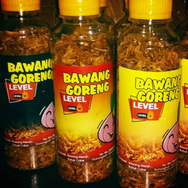 

Bawang Goreng Pedas Level 5, 10, 15