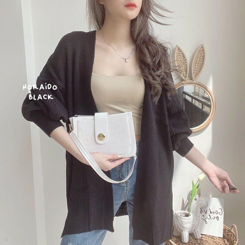 Belleza Outlet baju rajut Cardigan rajut atasan wanita hokaido