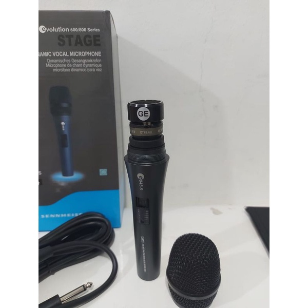 FREE BUBBLE PACKING mic kabel sennheiser E845s free pouch mic sennheiser E 834s free kabel mic vocal microphone legendary mic dynamite cable microphone karaoke acara mic handle