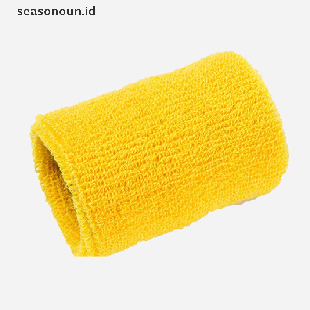 2 Pcs Sweatband Pergelangan Tangan Untuk Olahraga Tenis Voli Gym