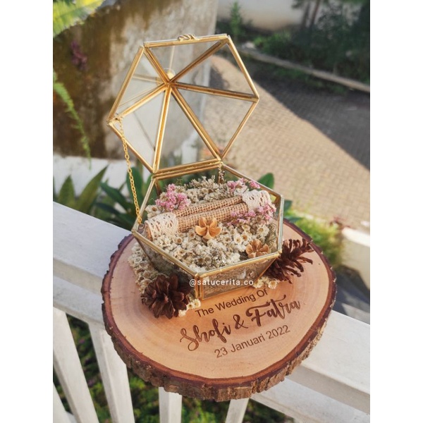Tempat Cincin | Cincin Box Rustic | Ring Box Murah