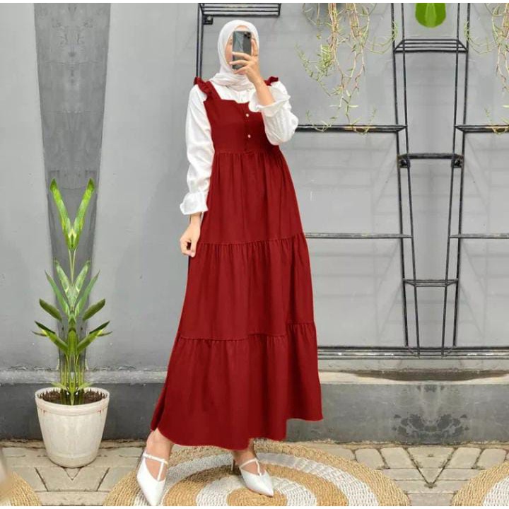 Gamis Jolly / Gamis Remaja Korean Style / Pakaian Muslim Wanita / Dress Jolly Terlaris 2023