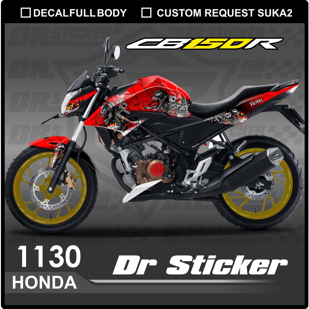 Dekal Ful Body Cb150R New 2016-2019 Desain - Decal Cb150R New Desain Venom