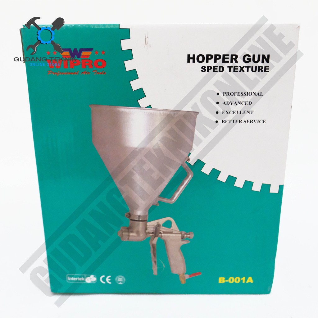 Spray Gun Sped Texture Hopper Gun Wipro B001A B-001A