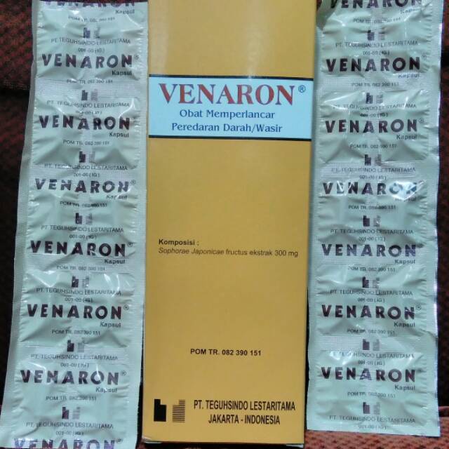 VENARON KAPSUL PER STRIP ISI 10 TABLET OBAT WASIR HERBAL