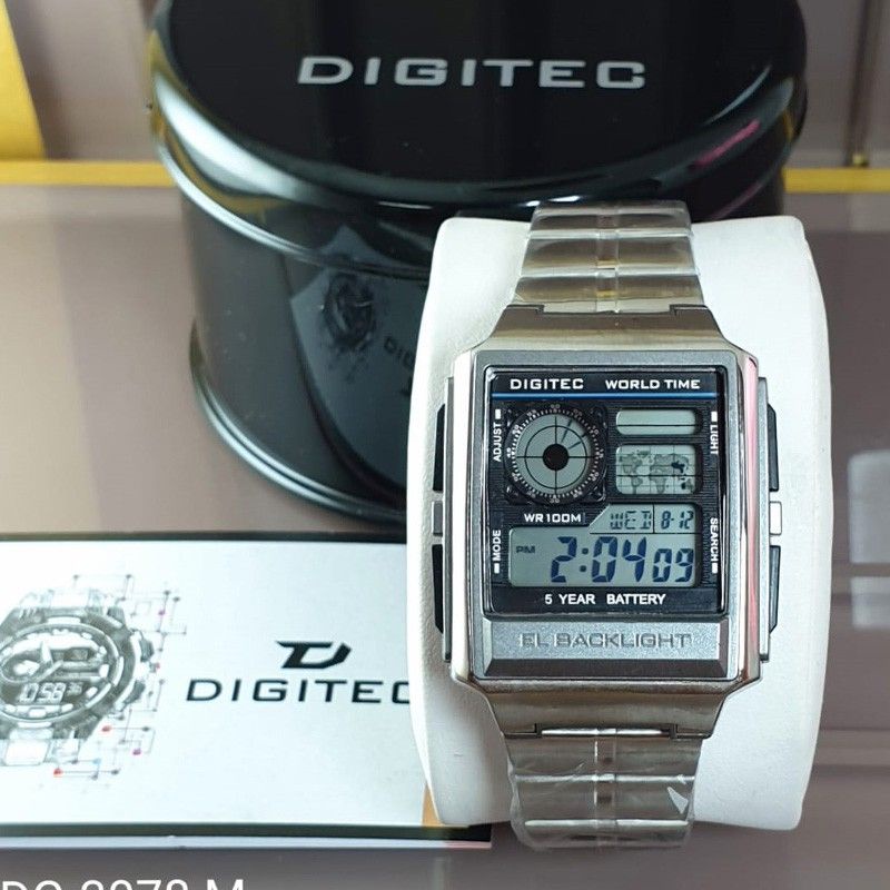 JAM PRIA DIGITAL DIGITEC DG 3078 / DG-3078 / DG3078 Watch Jam Tangan ORIGINAL