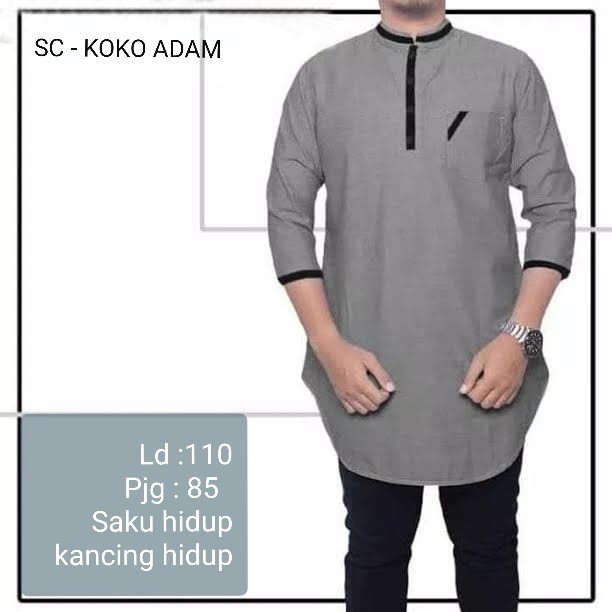 [KOKO ADAM SC] baju koko pria katun varian warna