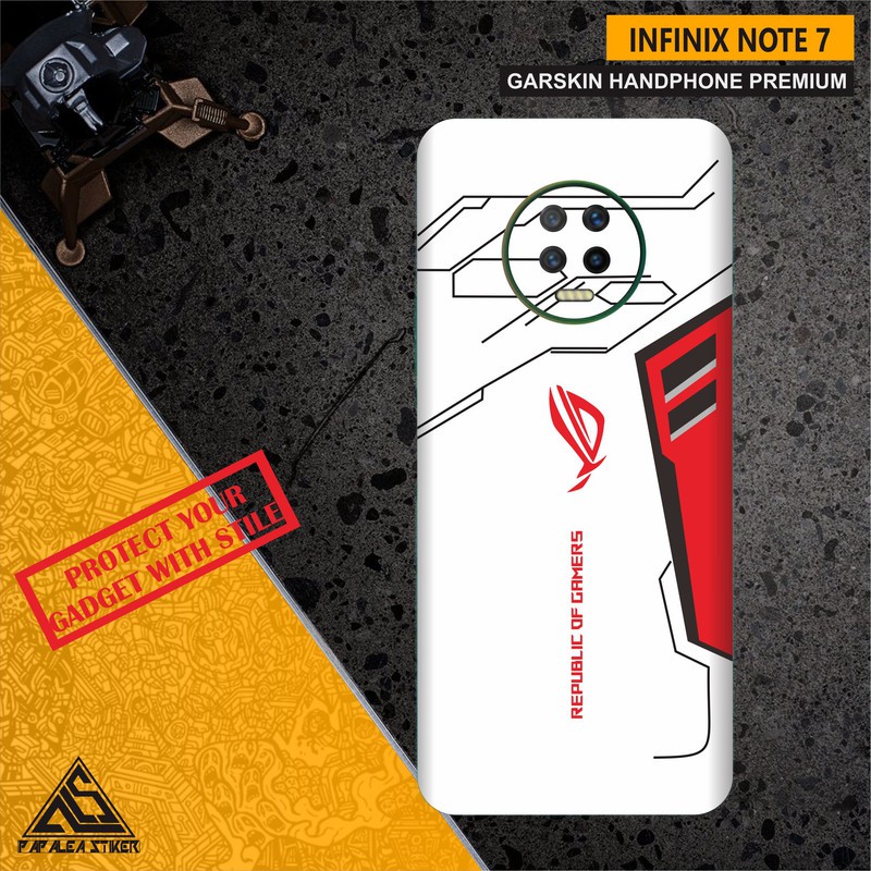 GARSKIN HANDPHONE INFINIX NOTE 7 WHITE ROG