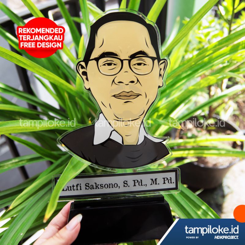 (15x20) Vendel Akrilik Karikatur | Kenang-kenangan | HDKPROJECT