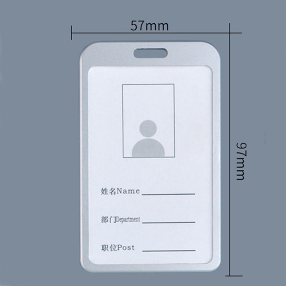 ELEGANT Aluminium ID Card Holder Credit with Lanyard Work Badge Metal Case Company Cover Office Supplies Pocket Security Pass Tag/Multicolor