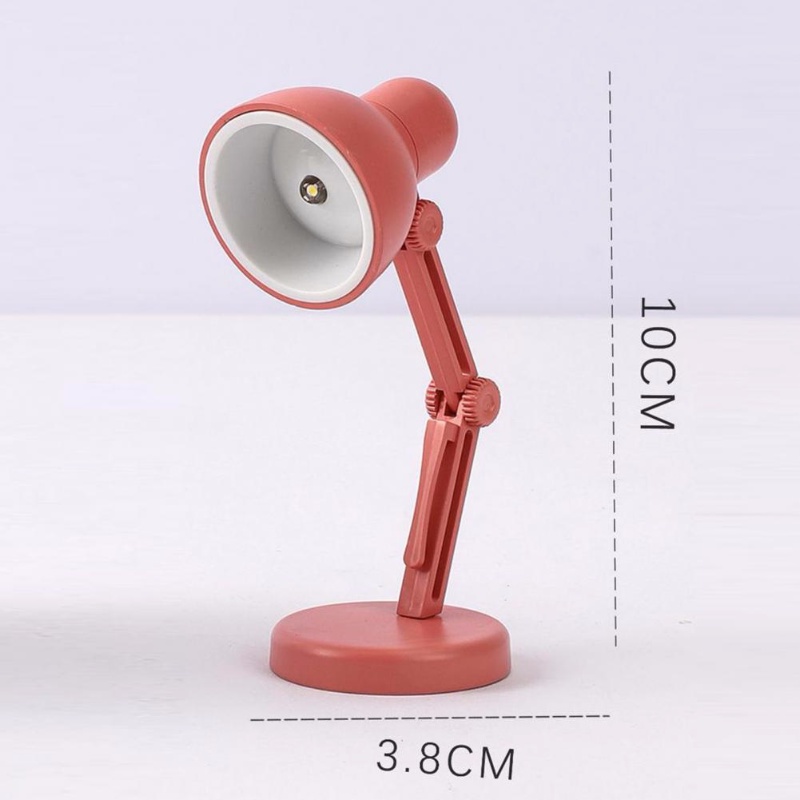 [Clip-on Mini Collapsible LED Cute Desk Lamp] [ Battery Powered Energy Saving Eye-caring Table Lamps] [Portable Office &amp; Household Reading Light]