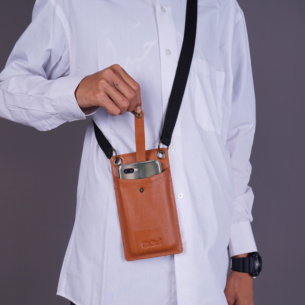 Tas Selempang tas handphone bahan Kulit SApi Dompet HP Dompet SLING BAG/ POCKET HP/ PHONE BAG