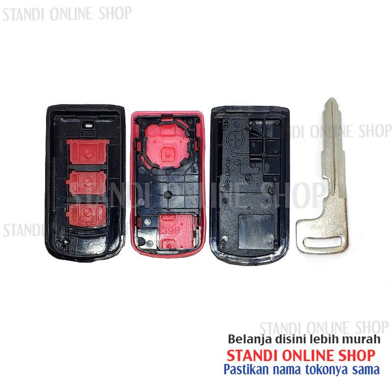 Cassing Remote Rumah Kunci SmartKey Mitsubishi Lancer Evo 3 Tombol