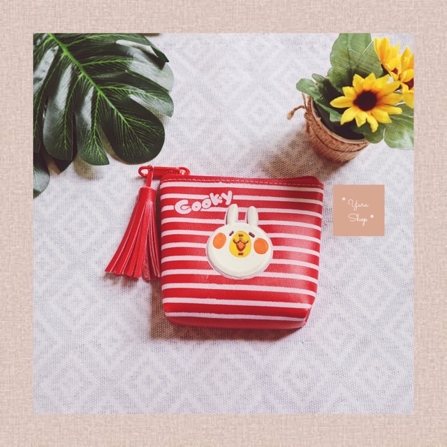 Dompet Koin Motif Cooky | Line Coin Wallet | Yurashop