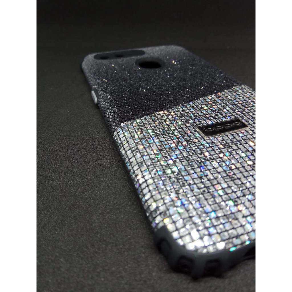 Casing Glitter Disco Oppo A12 / A5s Glamor Bling Bling Disko Weika COD