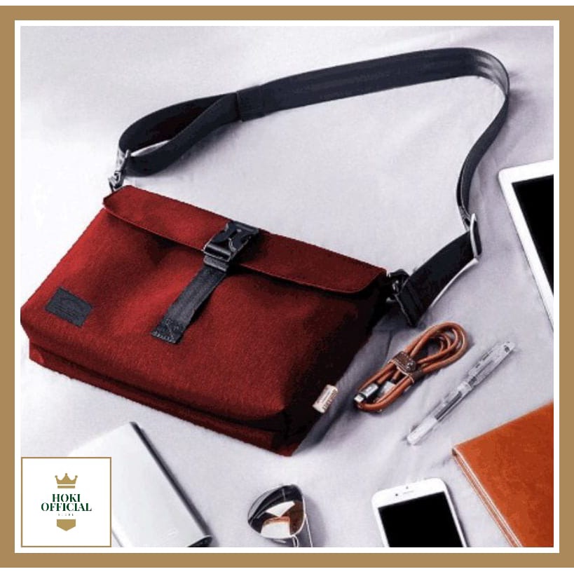 Tas Selempang Keren Tas Kurir Mini Olahraga Remaja Modis Kapasitas Besar Tahan Air Retro Anak Laki-laki Ekspres Luar Ruangan