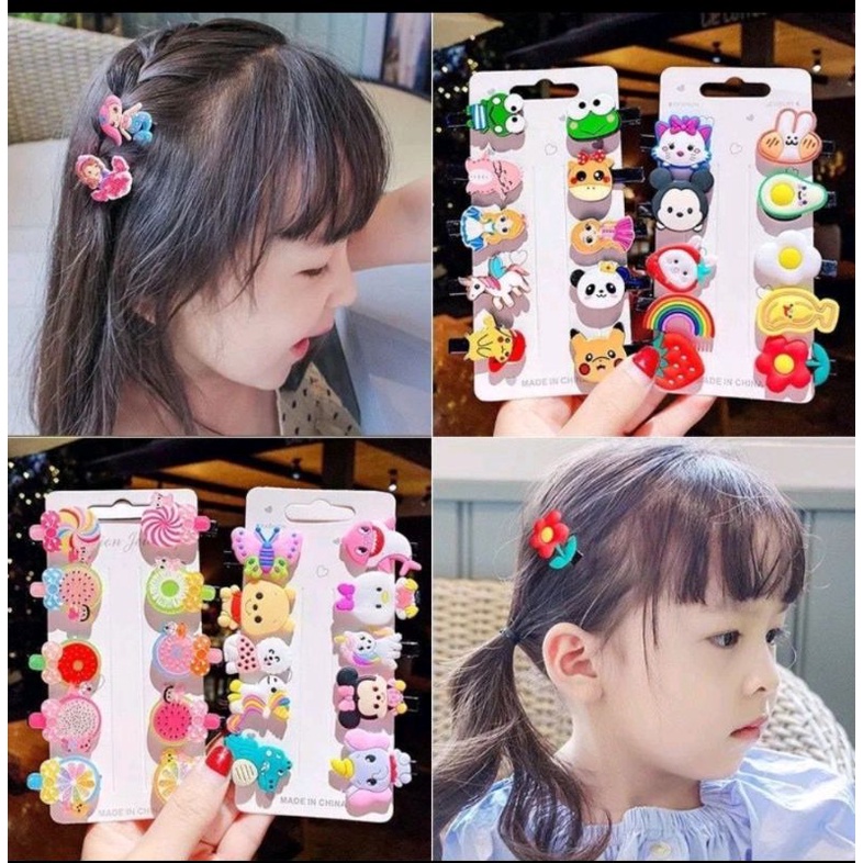 SET JEPIT RAMBUT ANAK KOREA 10 in 1 / JEPIT RAMBUT ANAK
