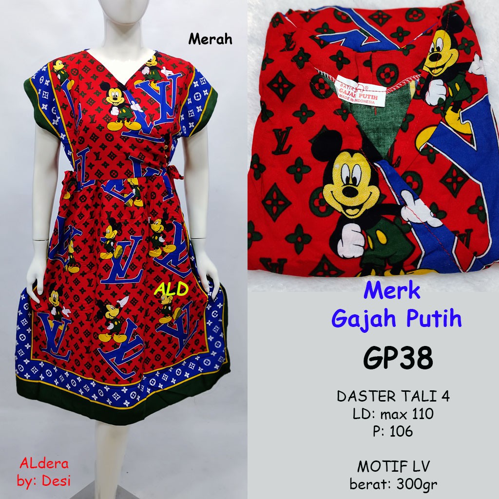 ALdera Daster Gajah Putih Cantik Tali 4 GP38