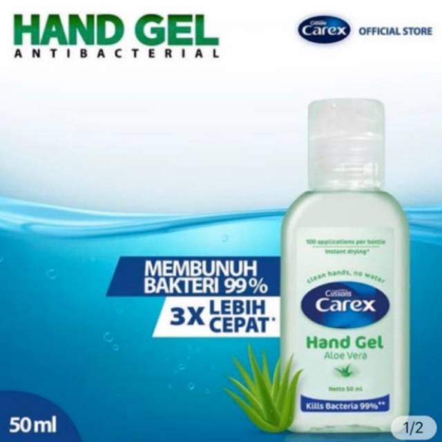 CAREX CUSSSONS 50 ml &amp; ASEPTIC Hand Sanitizer Gel Karakter 60ml dengan Botol Spray [PROMO]