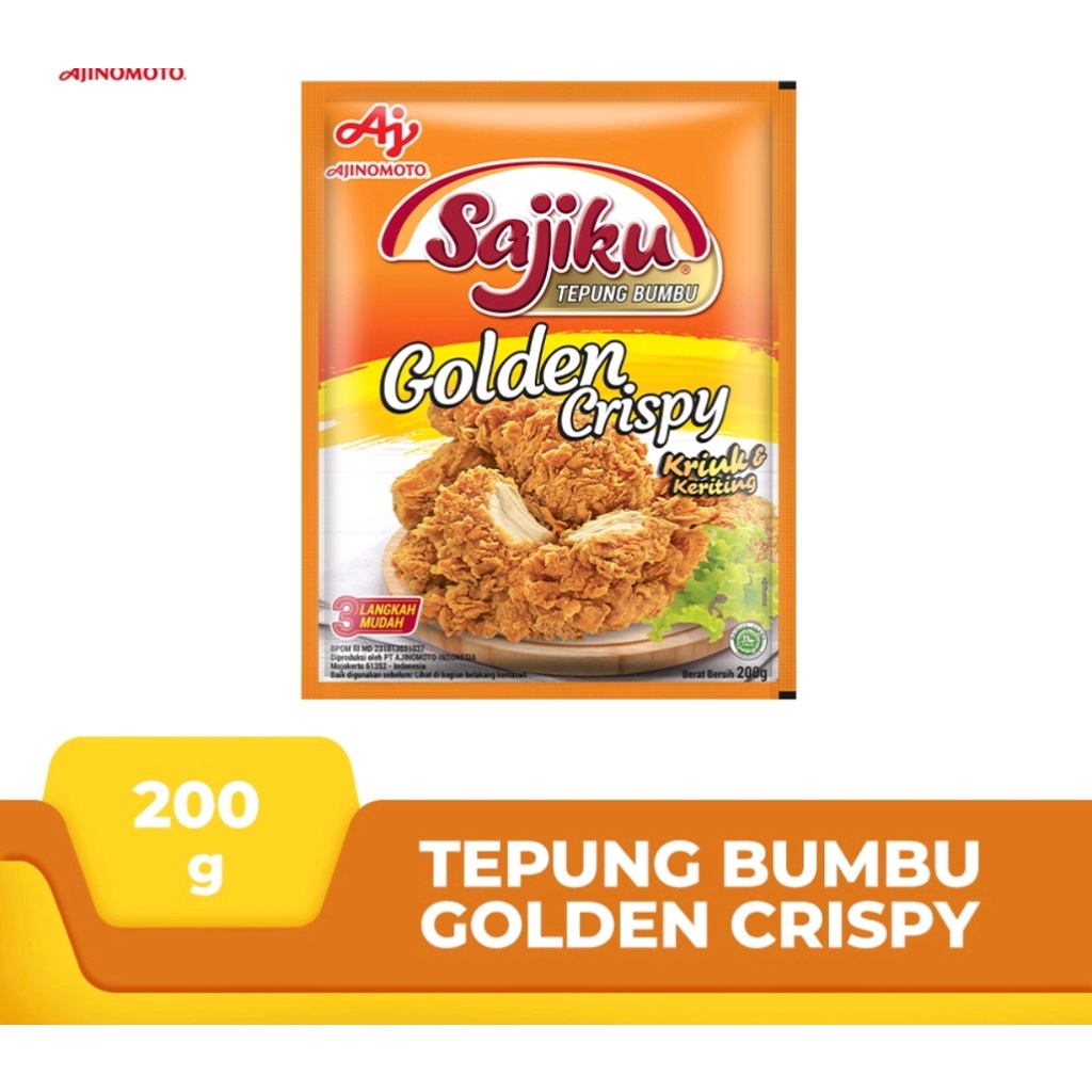 Sajiku Tepung Bumbu Golden Crispy 200g / SAJIKU Tepung Manis 150g - exp 2023