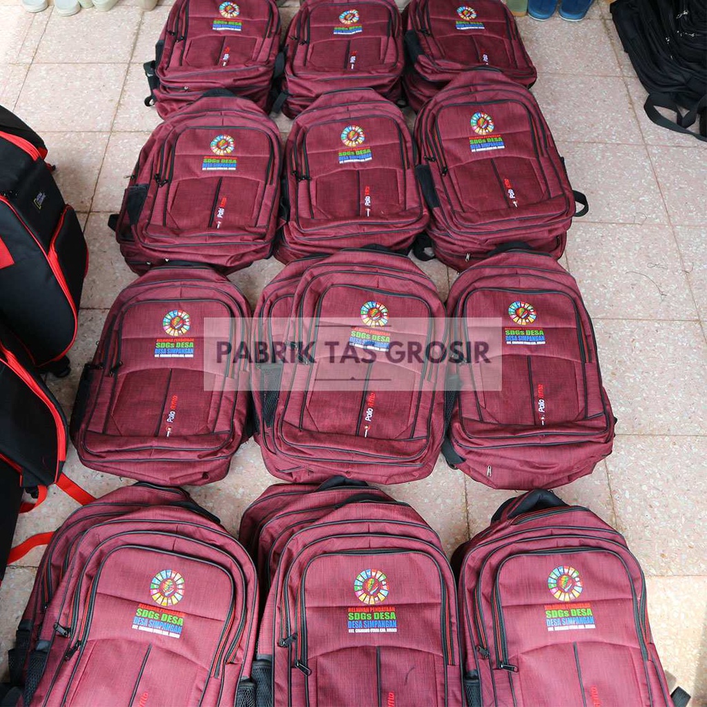 PESANAN GROSIR TAS SEMINAR SOUVENIR PROMOSI SABLON SDGS DESA SIMPANGAN RANSEL ALTIFO GROSIR MURAH