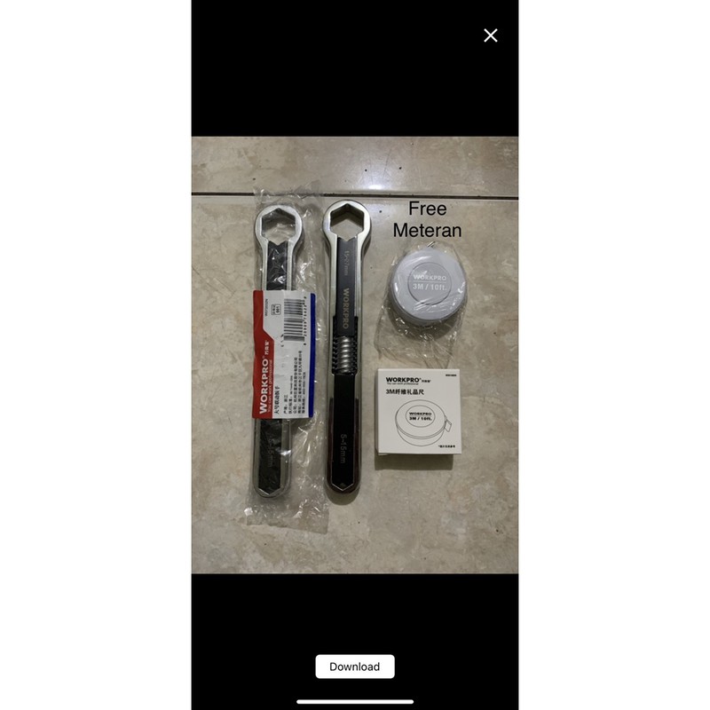Kunci Pas multi fungsi WORKPRO free meteran WORKPRO 3M/10Ft